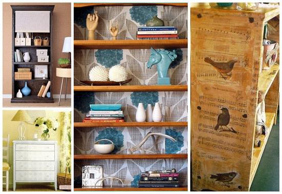 rdeco_decoupage bookcase 2