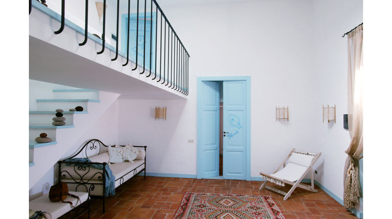 To τυρκουάζ σπίτι