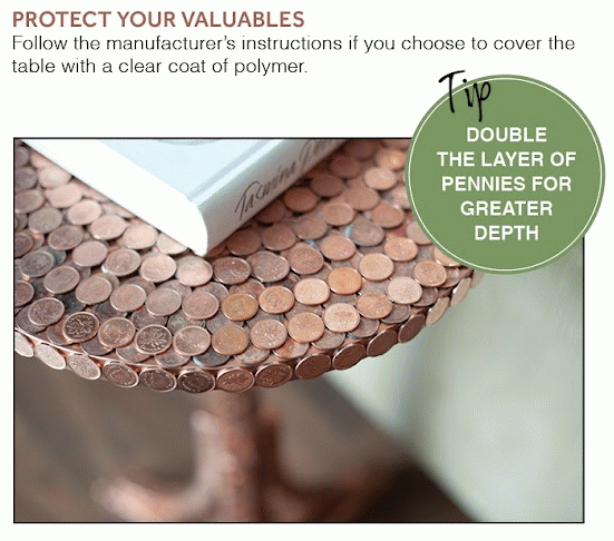 Φτιάξτο μόνος σου: Τραπεζάκι από κέρματα