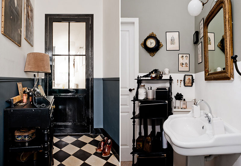 Διακόσμηση σε λευκό και γκρι