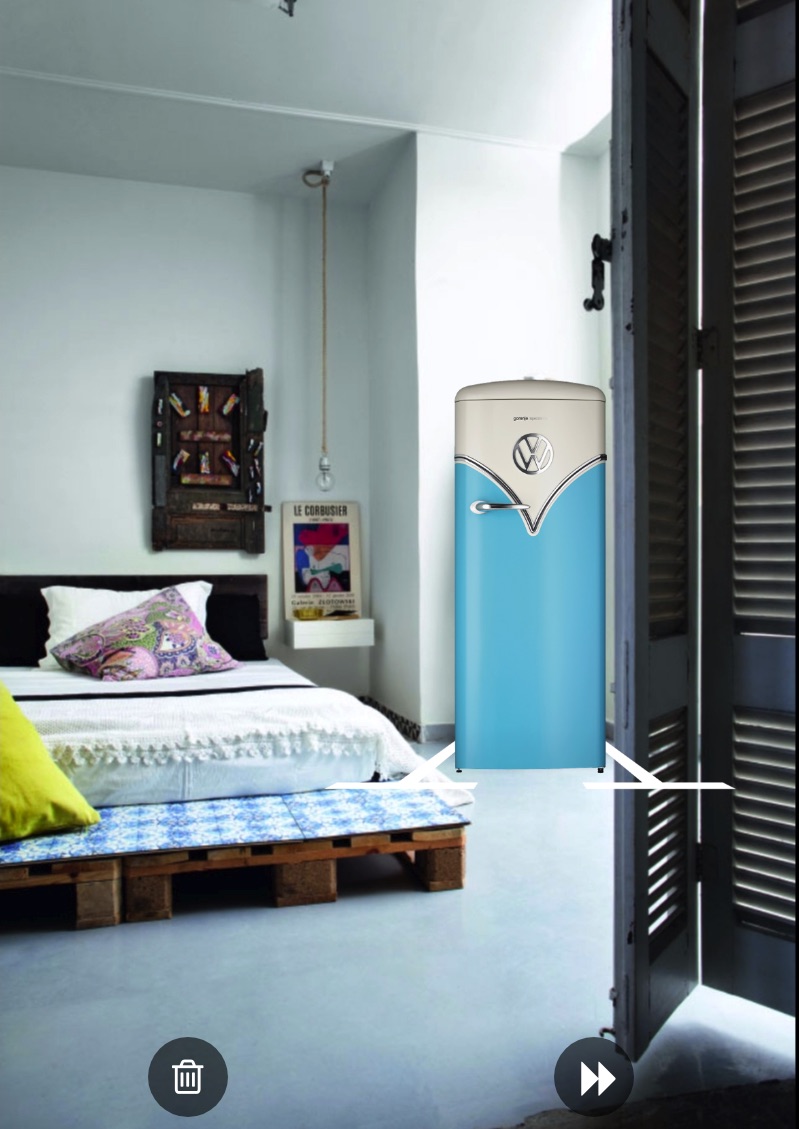 rdeco_vw fridge in my bedroom gorenje