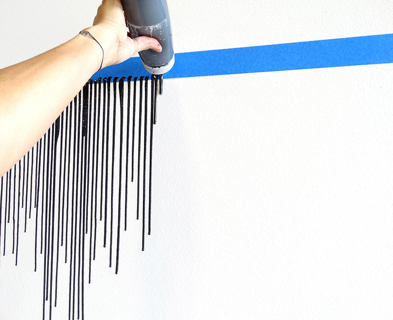 DIY πως να βάψεις με τη τεχνική  Drip Wall